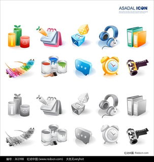 办公自动化利器 计算机网络系统中的计算机与数码设备矢量图